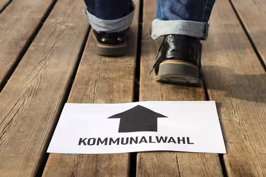 Rechtefreies Foto Text Wahlaufruf Kommunalwahl